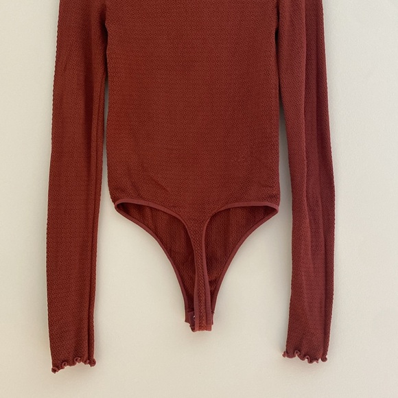 Free People Make It A Mock Neck Seamless Bodysuit - Picture 6 of 6